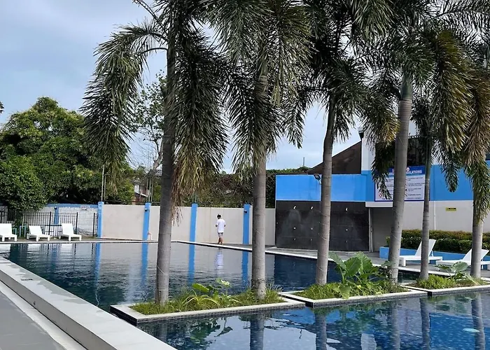 Minimalist With Balcony And Pool Apartment